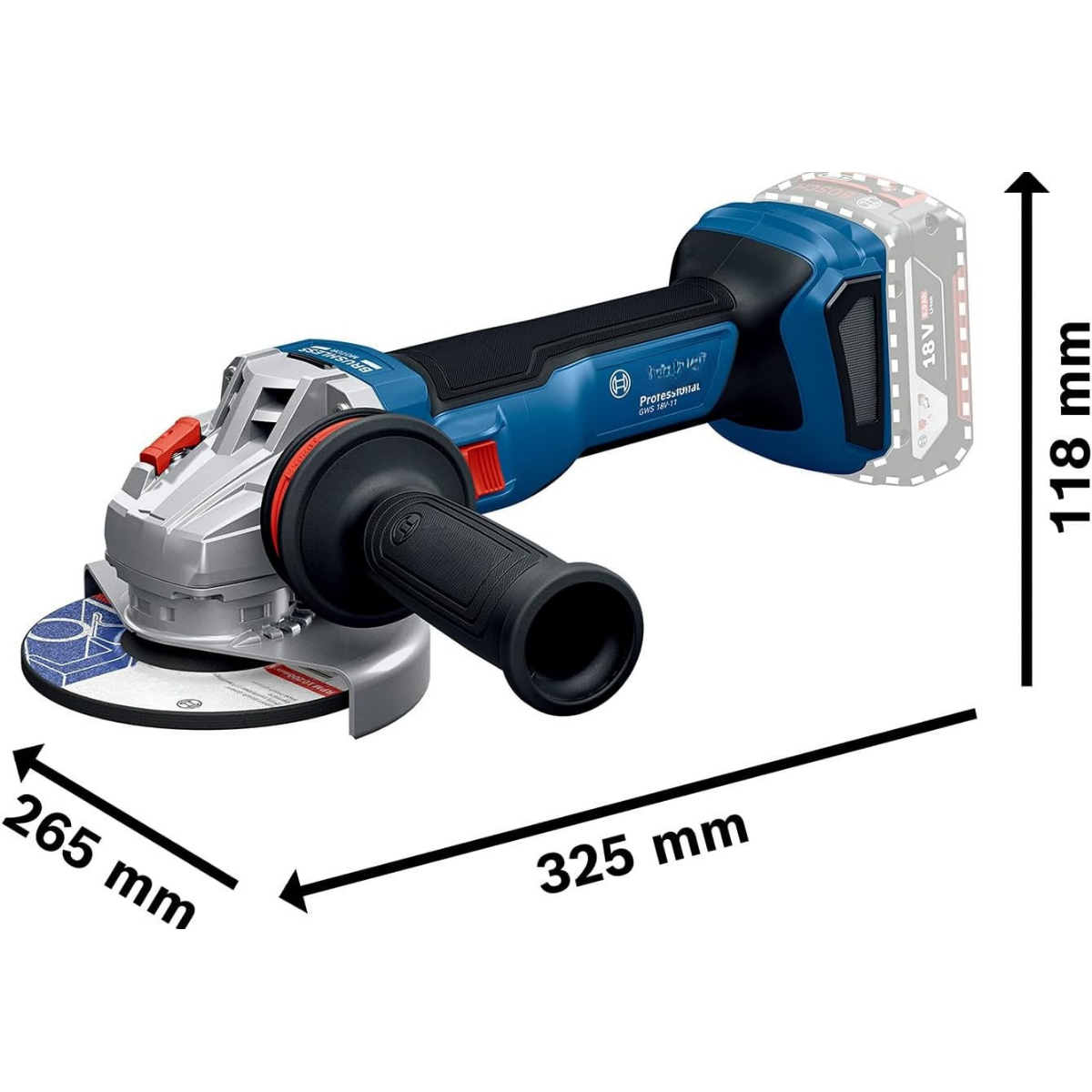Smerigliatrice Voltax 1800 Watt a batteria + Kit Accessori