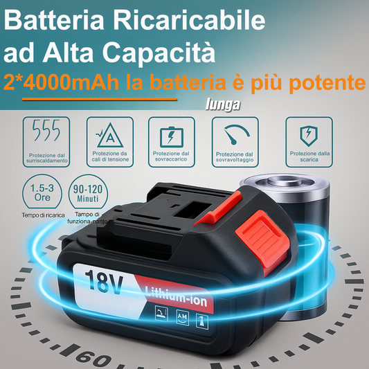 Cesoia Power X Charge 1500 watt + kit completo