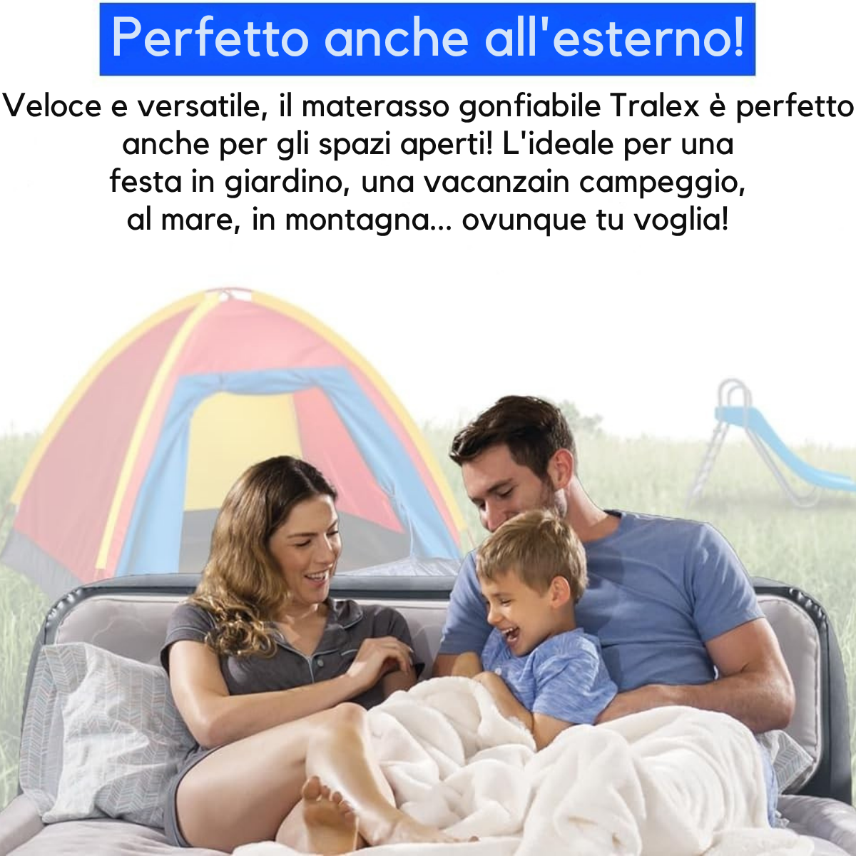 Materasso Matrimoniale gonfiabile Tralex - con pompa integrata
