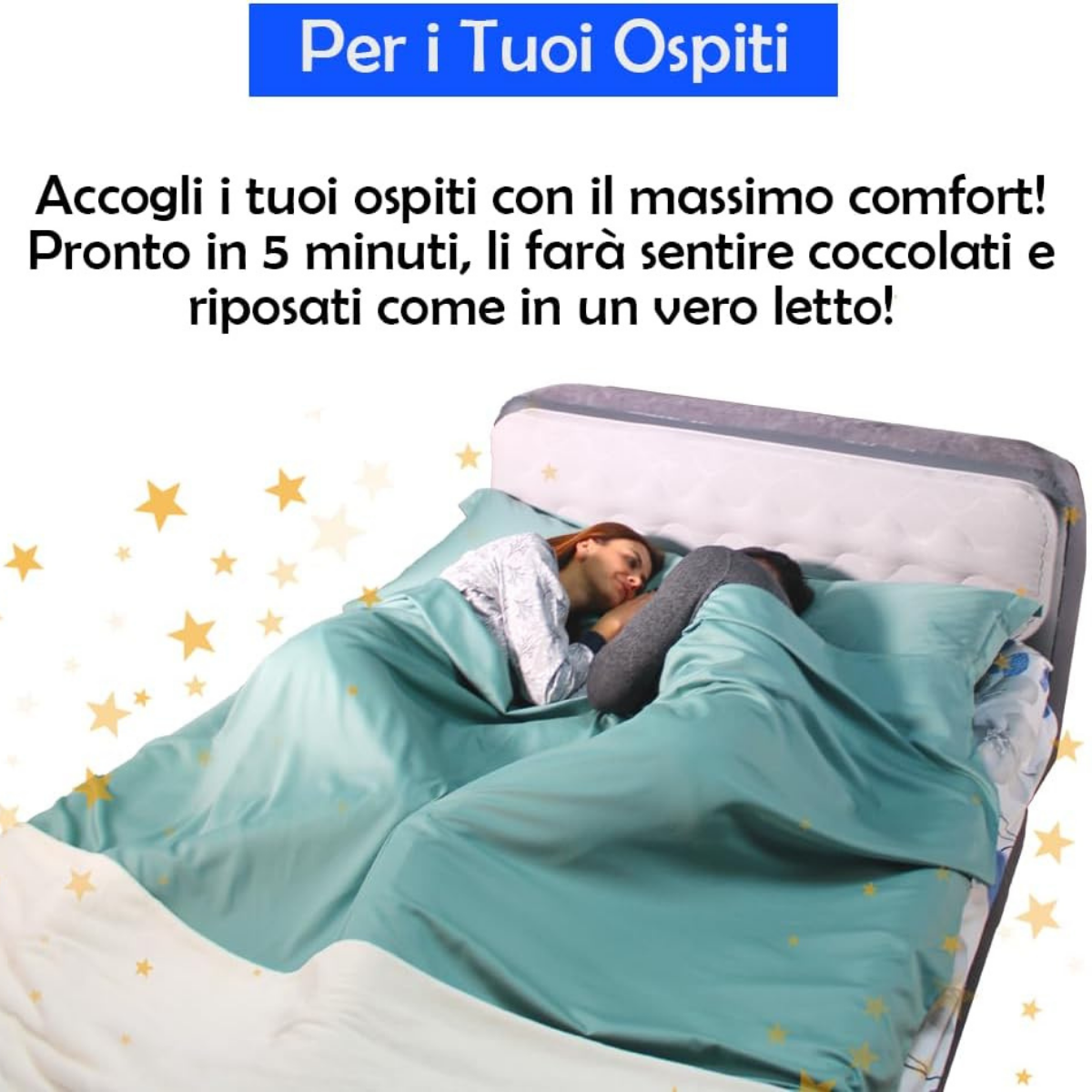 Materasso Matrimoniale gonfiabile Tralex - con pompa integrata